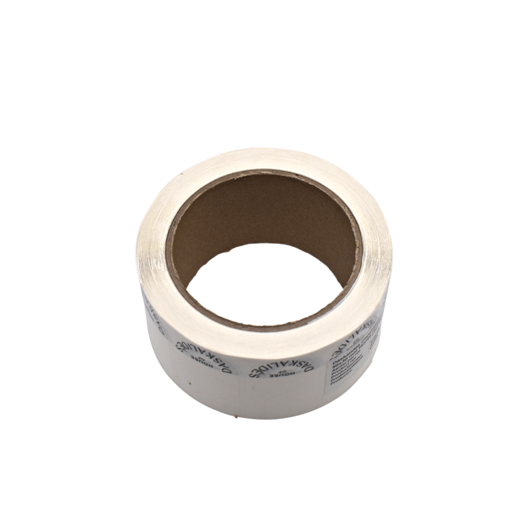 Autocollant rectangle House of Daskalides logo noir (x1000pc)