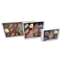 Boite couvercle transparent 6 chocos x12