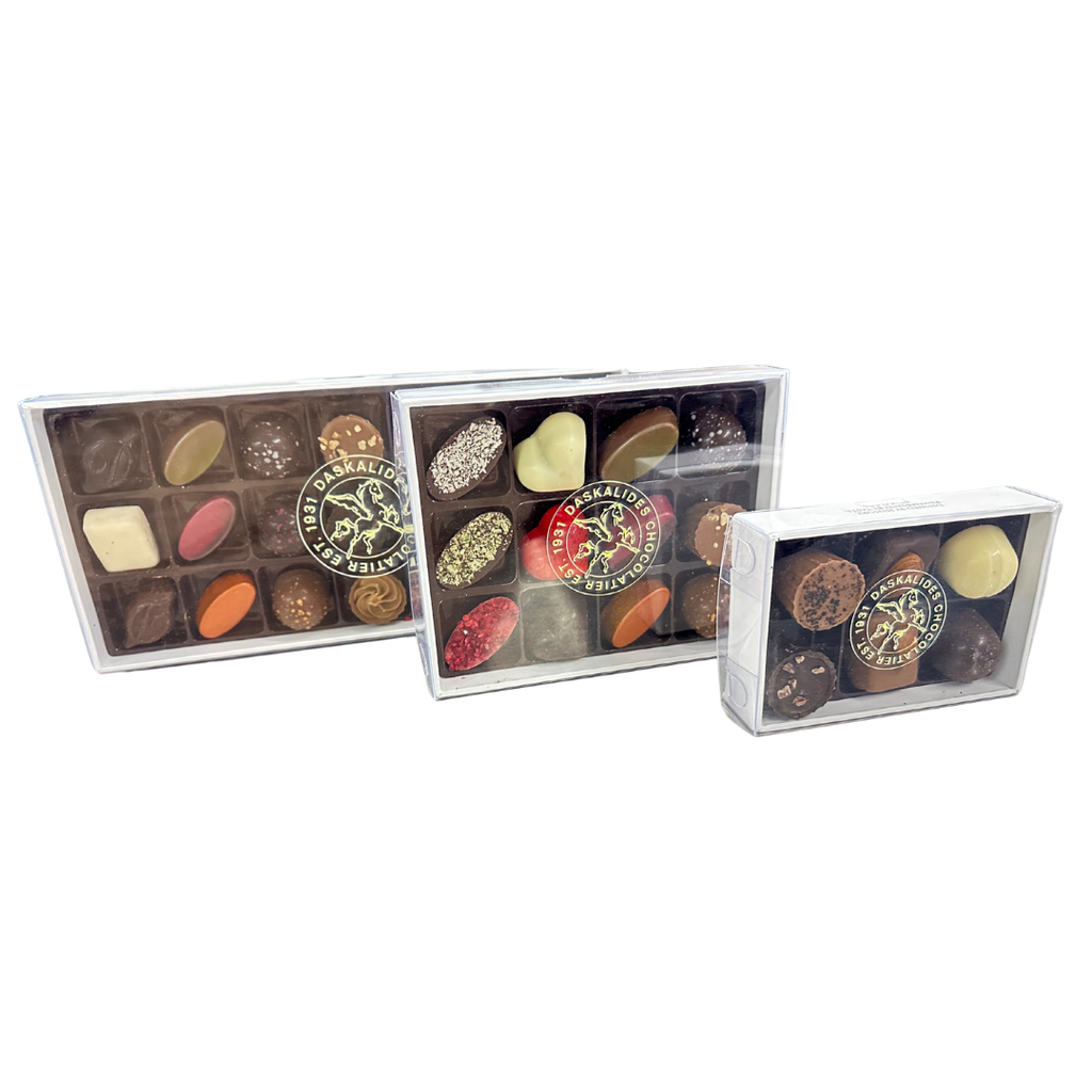 Boite couvercle transparent 6 chocos x12