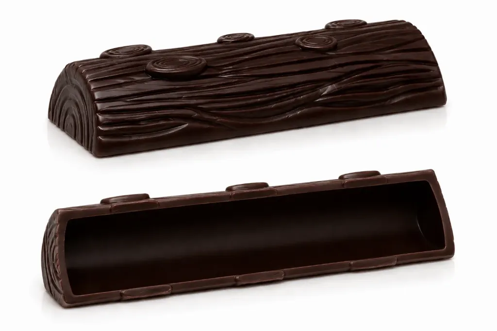 Black wooden log to fill, 10pc x 200g