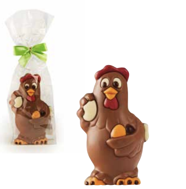 Poule Paques - 12,5cm - 75gx10 en sac