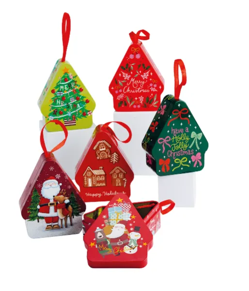Boîte Métallique Petite - NOEL (x12pc)