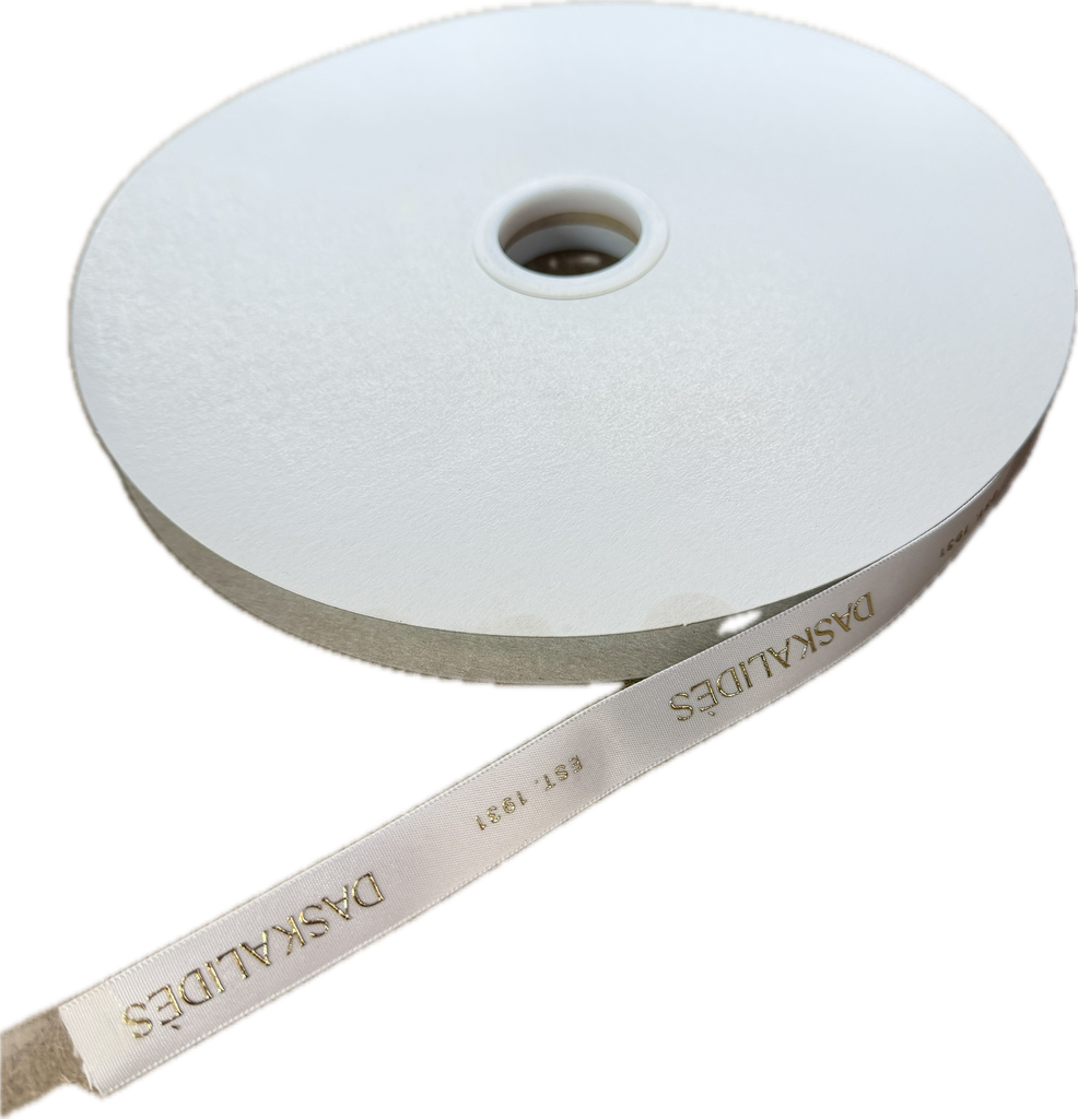 NEW Ribbon Daskalidès White - 15mm (100m)