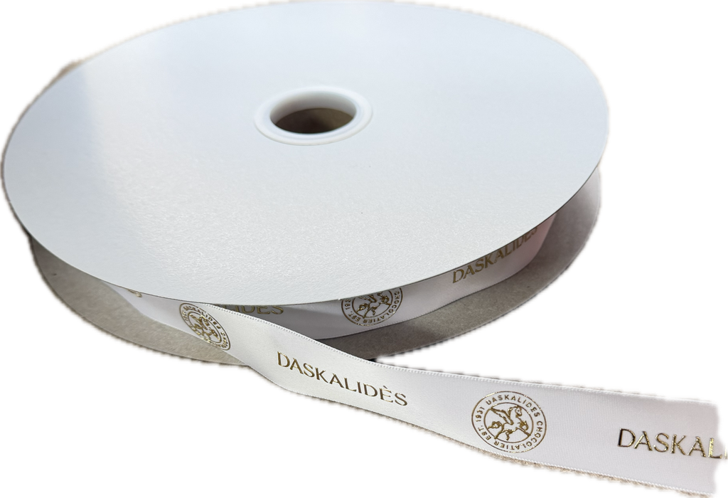 Ribbon Daskalidès White - 25mm (100m)