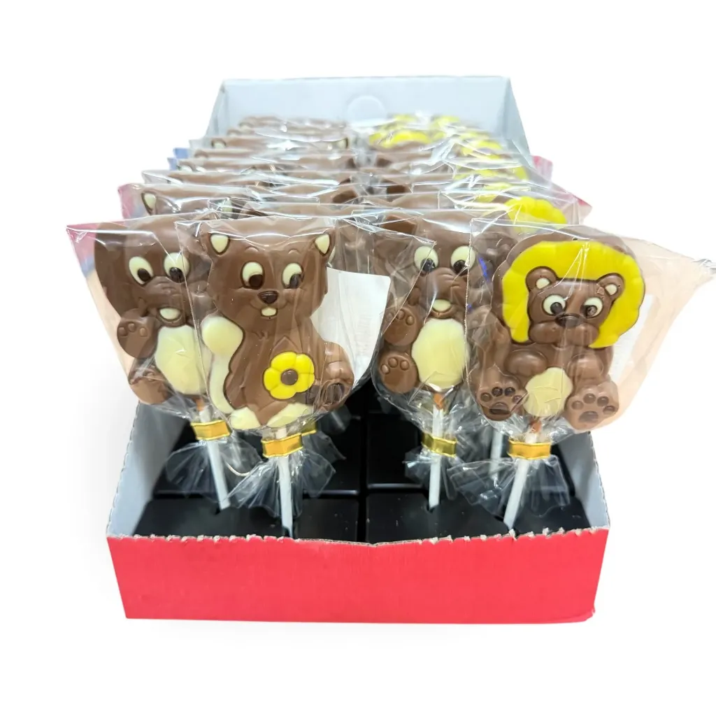 Sucette Chocolat - Animaux mix All year 2026 (x36pc)