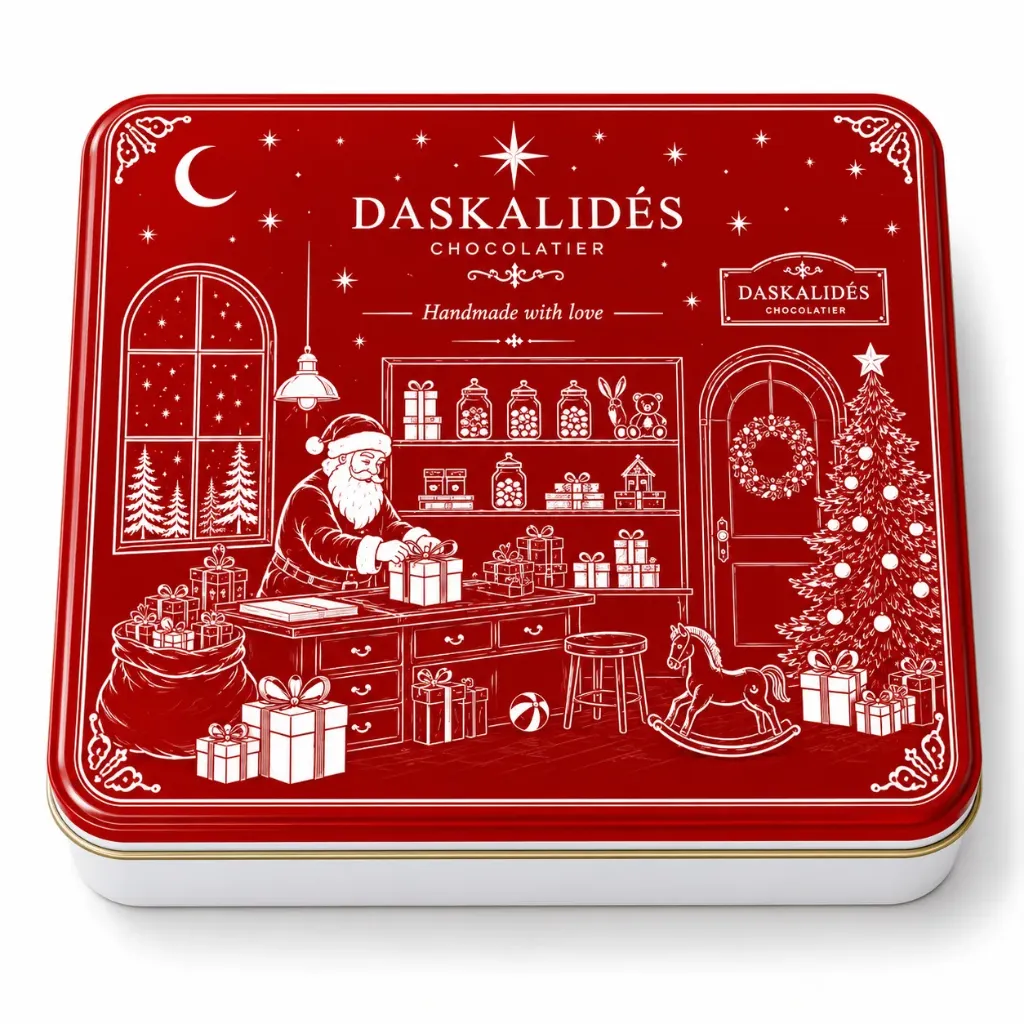 Metal Box - Christmas  (x12pc)