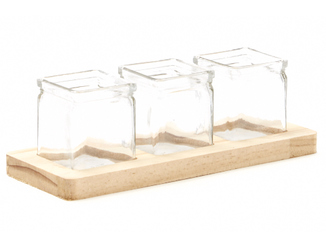 Plate trio wood (4pc)