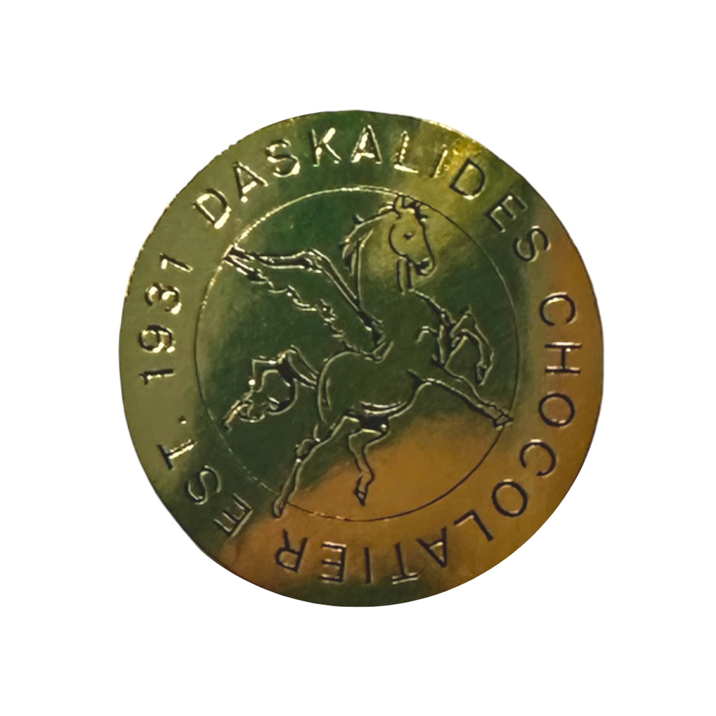 Autocollant Rond Daskalidès Pegase Or (x1000pc)