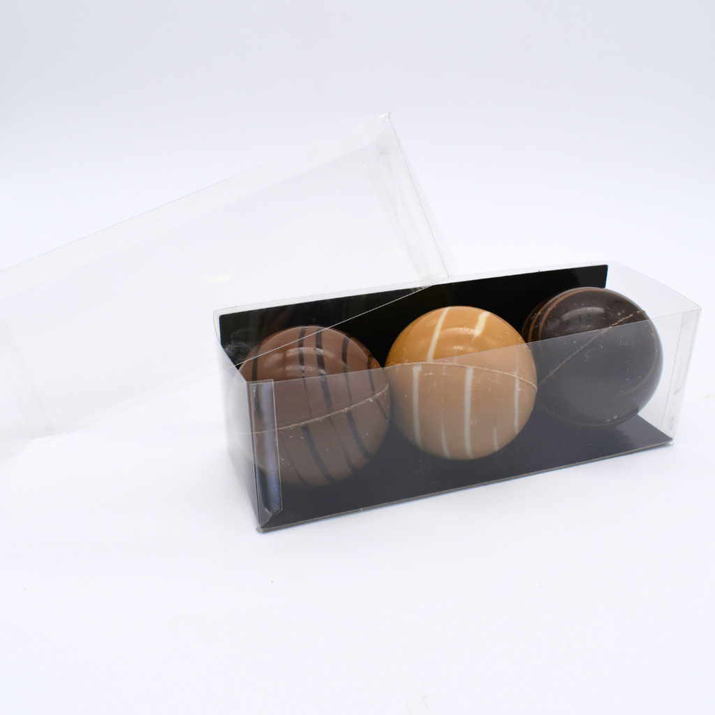 Boite PVC pour 3 Chocobombs (x10pc)