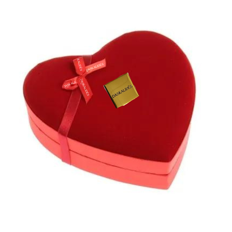Coeur velours 22cm 20 chocolats (x2)