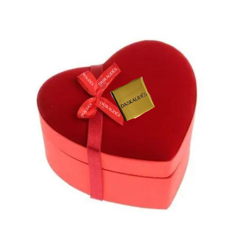 Coeur velours 12cm 2 etages (x4)