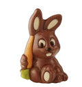 Bunny with carrot 9,5cm - 40gx16 in bag