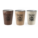 Chocolate cup, 3 assorted designs x6pc